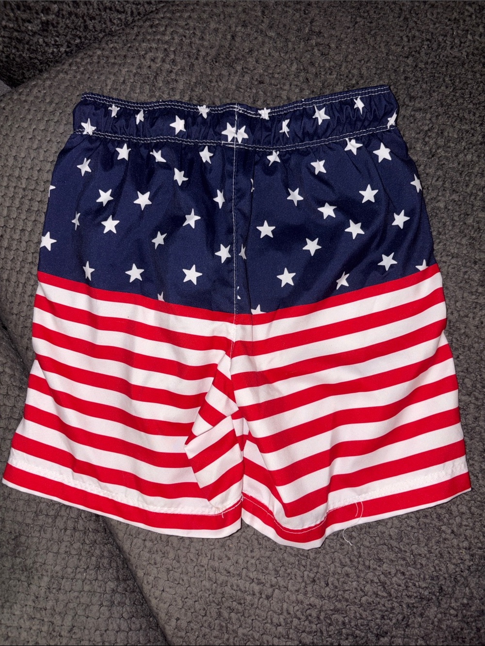 🎉4 for $20 Cat & Jack Boys’ Red, White & Blue Star Swim Shorts, Medium (8) - Picture 2 of 4